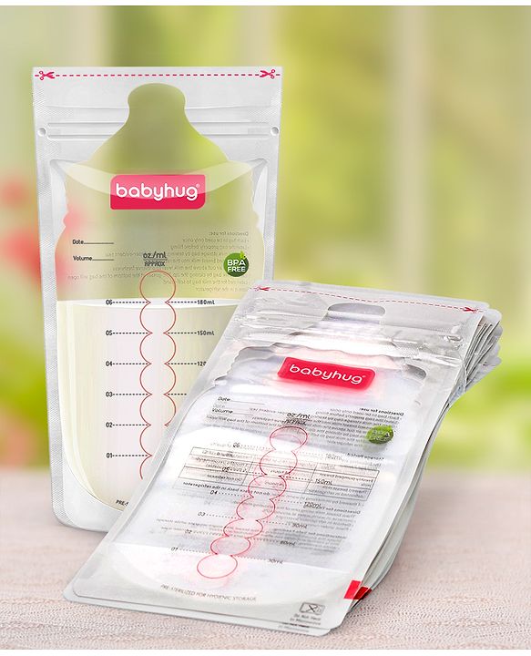 Babyhug Milk Storage Bag Pack of 30 - 180 ml Each
