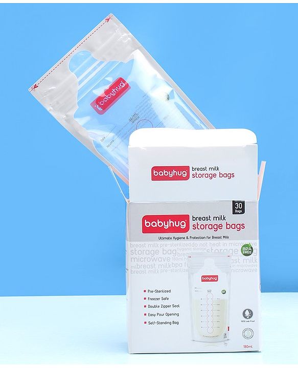 Babyhug Milk Storage Bag Pack of 30 - 180 ml Each