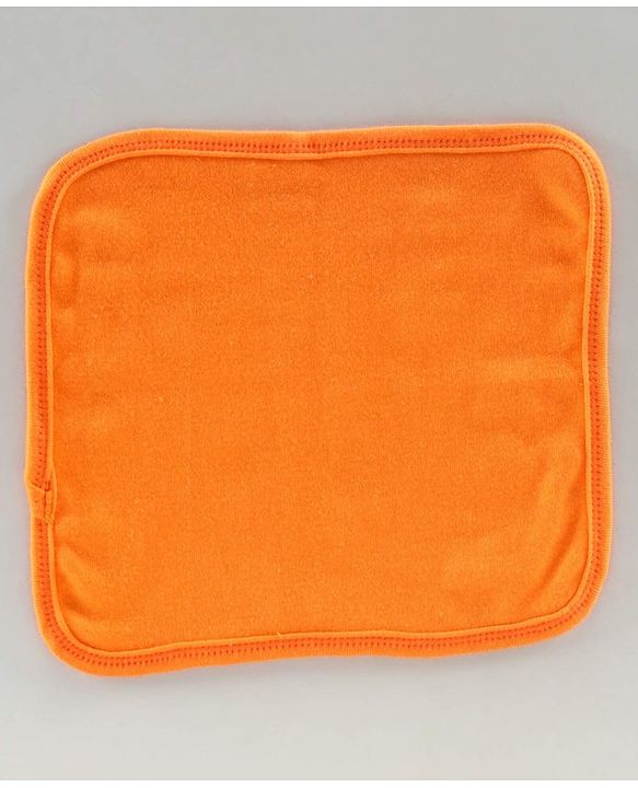 Babyhug 100% Cotton Double Layer Wash Cloth Pack of 3 - Yellow Orange Blue