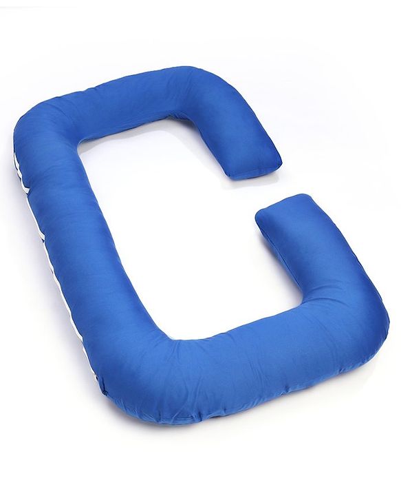 Babyhug Cotton C Shape Maternity Pillow - Royal Blue