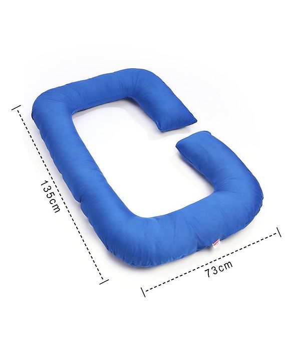 Babyhug Cotton C Shape Maternity Pillow - Royal Blue