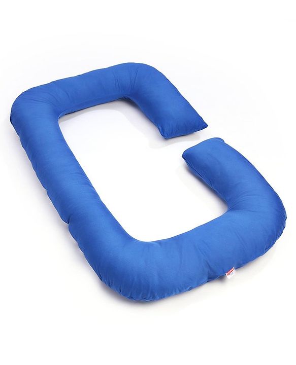 Babyhug Cotton C Shape Maternity Pillow - Royal Blue