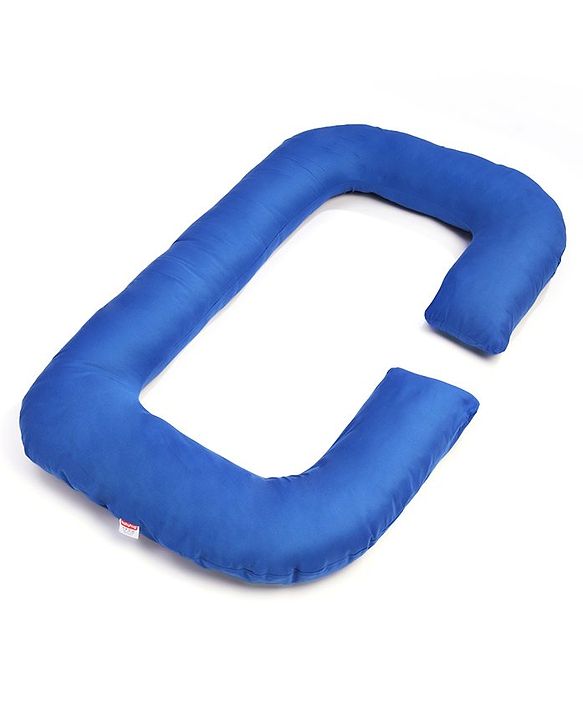 Babyhug Cotton C Shape Maternity Pillow - Royal Blue