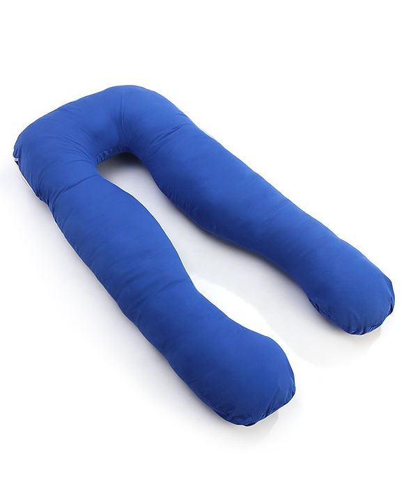 Babyhug Cotton U Shape Maternity Pillow - Royal Blue