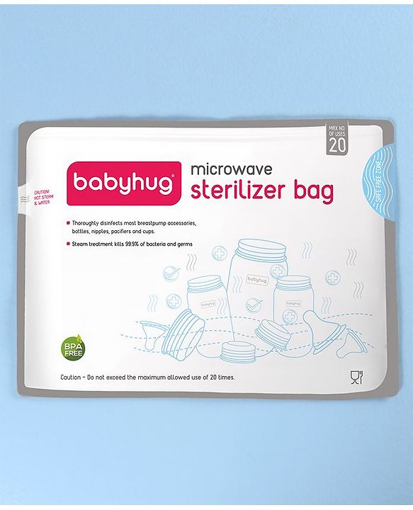 Babyhug Microwave Steam Sterilizer Bag - 10 Pieces
