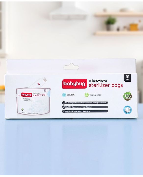 Babyhug Microwave Steam Sterilizer Bag 10 Pieces