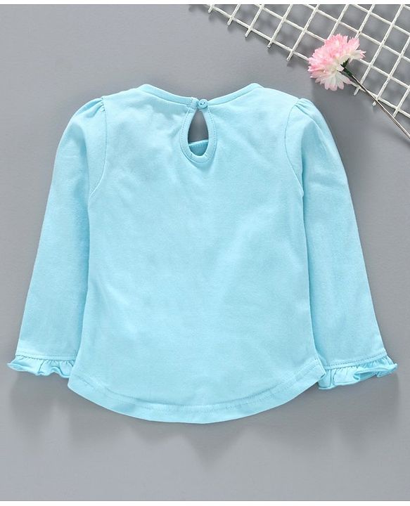 Babyhug Full Sleeves Tee Graphic Print - Light Blue