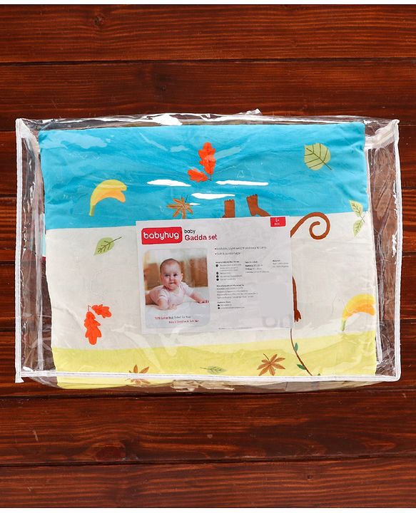 Babyhug 100% Cotton Gadda Set Monkey Theme - Multicolor