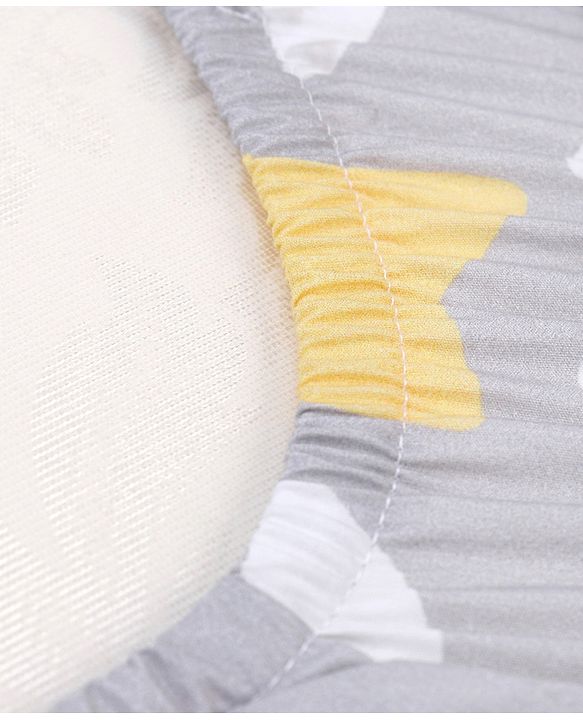 Babyhug 100% Cotton Crib Bedding Set Unicorn Print Regular - Multicolor (Cot not Included)