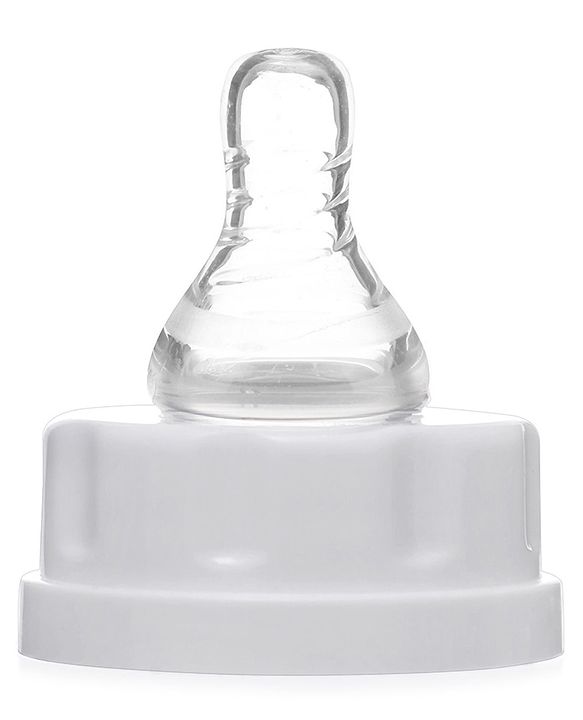 Babyhug Narrow Neck Feeding Bottle Pack of 2 Blue White - 125 ml Each