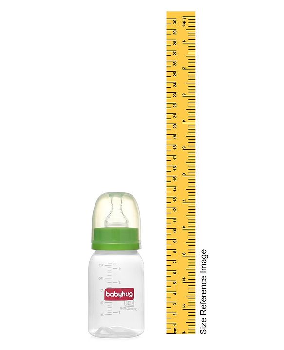 Babyhug Narrow Neck Feeding Bottle Pack of 2 Pink Green - 125 ml Each