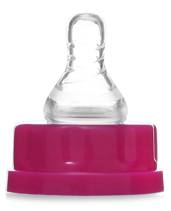 Babyhug Narrow Neck Feeding Bottle Pack of 2 Pink Green - 125 ml Each