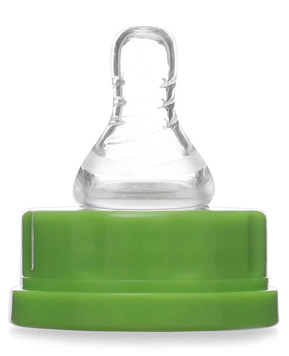 Babyhug Narrow Neck Feeding Bottle Pack of 2 Pink Green - 125 ml Each