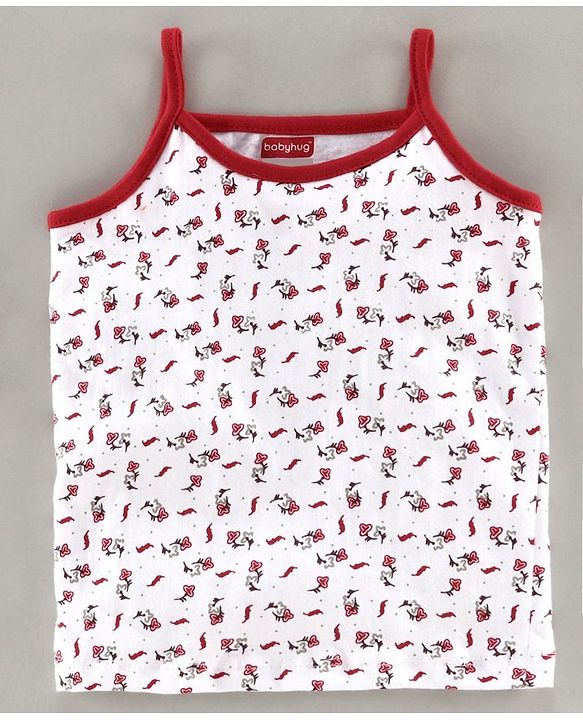 Babyhug 100% Cotton Slips Pack of 3 - Red