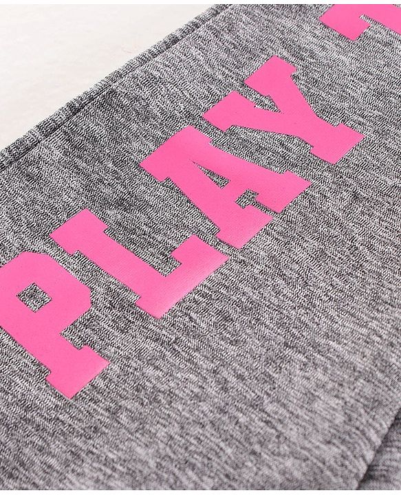 Pine Kids Full Length Dri-Fit Athleisure Leggings Play To Win Print - Grey
