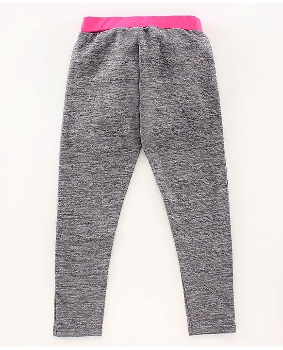 Pine Kids Full Length Dri-Fit Athleisure Leggings Play To Win Print - Grey