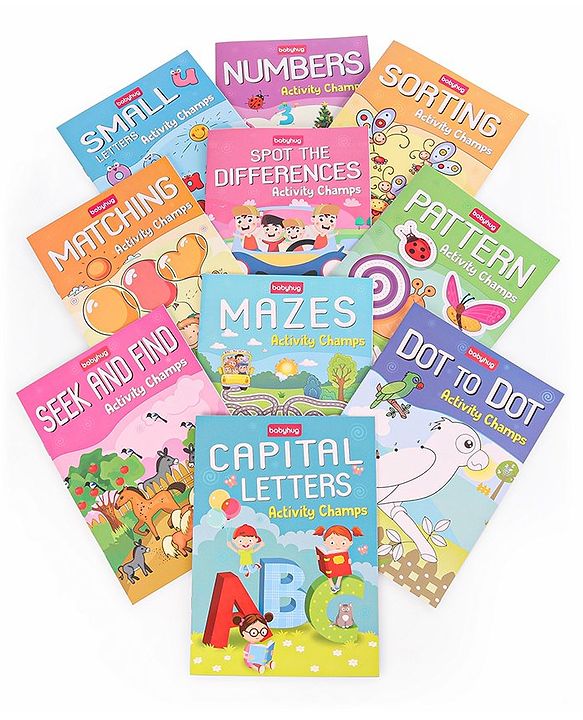 Babyhug First Step to Big Learning Activity Champ Books Set of 10 - English