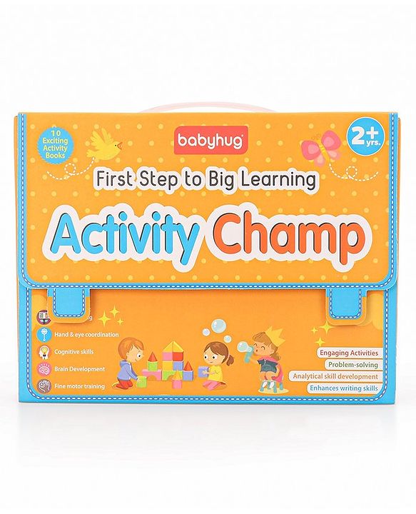 Babyhug First Step to Big Learning Activity Champ Books Set of 10 - English