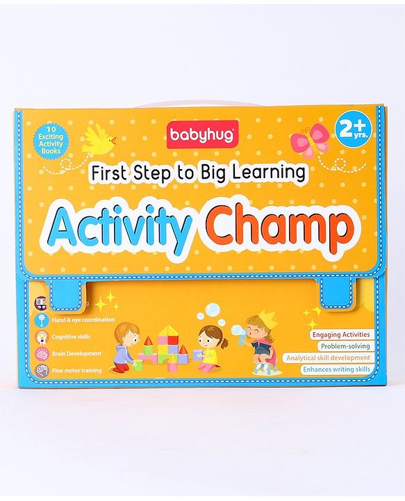 Babyhug First Step to Big Learning Activity Champ Books Set of 10 - English