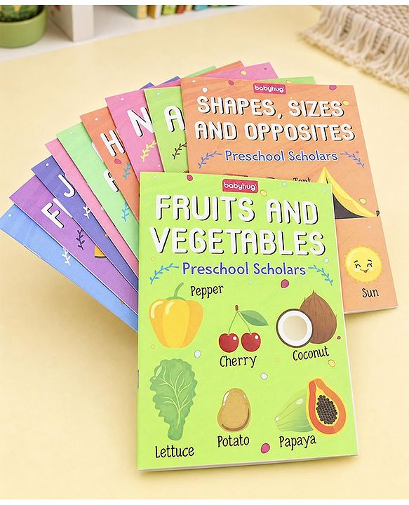 Babyhug First Step to Big Learning Pre-school Scholar Books Set of 10 - English