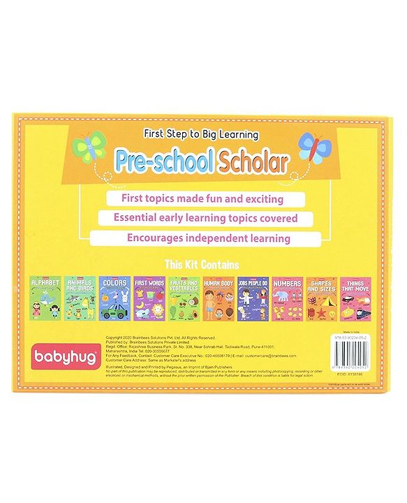 Babyhug First Step to Big Learning Pre-school Scholar Books Set of 10 - English