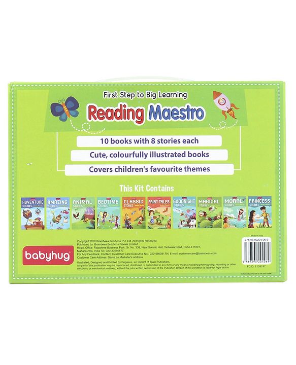 Babyhug First Step to Big Learning Reading Maestro Books Set of 10 - English