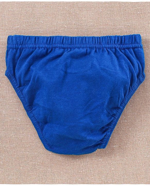 Babyhug Antibacterial Cotton Brief Rocket Print  Pack of 3 - Grey Navy Blue Yellow