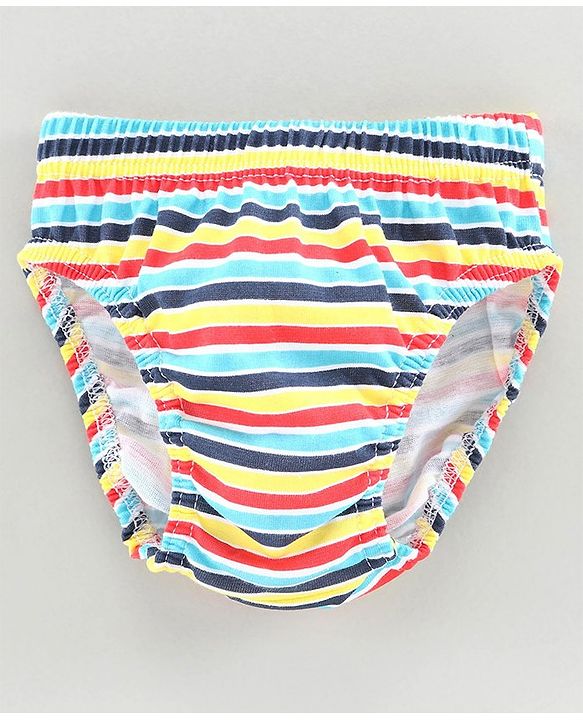 Babyhug Anti Bacterial Briefs Text Print Pack of 3 - Blue Multicolour