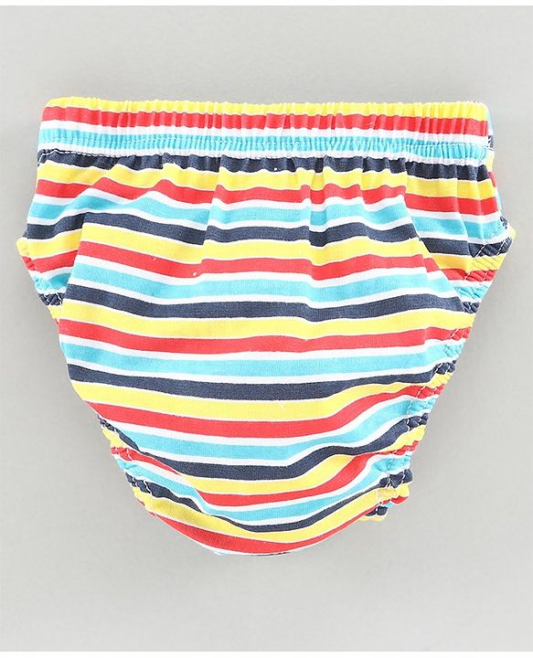 Babyhug Anti Bacterial Briefs Text Print Pack of 3 - Blue Multicolour