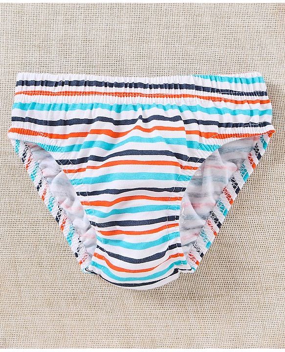 Babyhug Cotton Anti-Bacterial Briefs Pack of 3 - Blue Grey