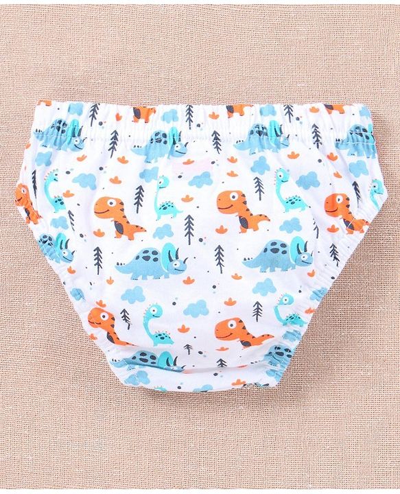 Babyhug Anti Bacterial Briefs Dinosaur Print Pack of 3 - Blue