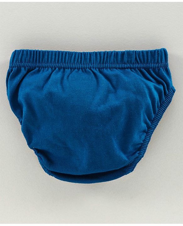 Babyhug Antibacterial Briefs Lion Print Pack of 3 - Navy White