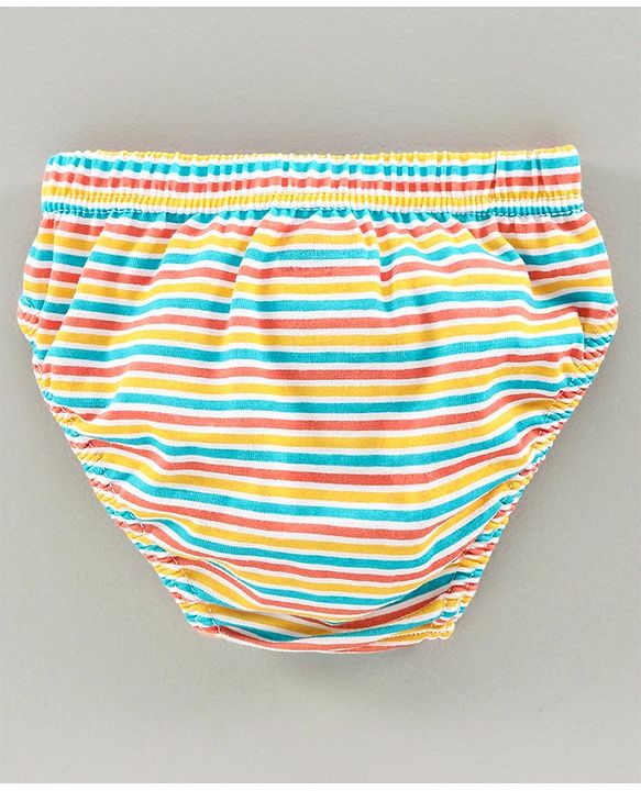 Babyhug Antibacterial Briefs Lion Print Pack of 3 - Navy White