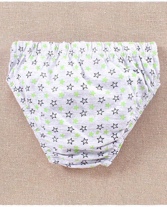 Babyhug Antibacterial Briefs Pack of 3 - Navy Blue Yellow