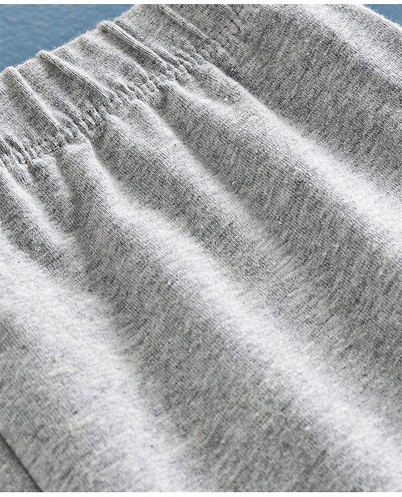 Pine Kids Full Length Organic Cotton Biowashed Leggings Pack of 2 - Grey Pink