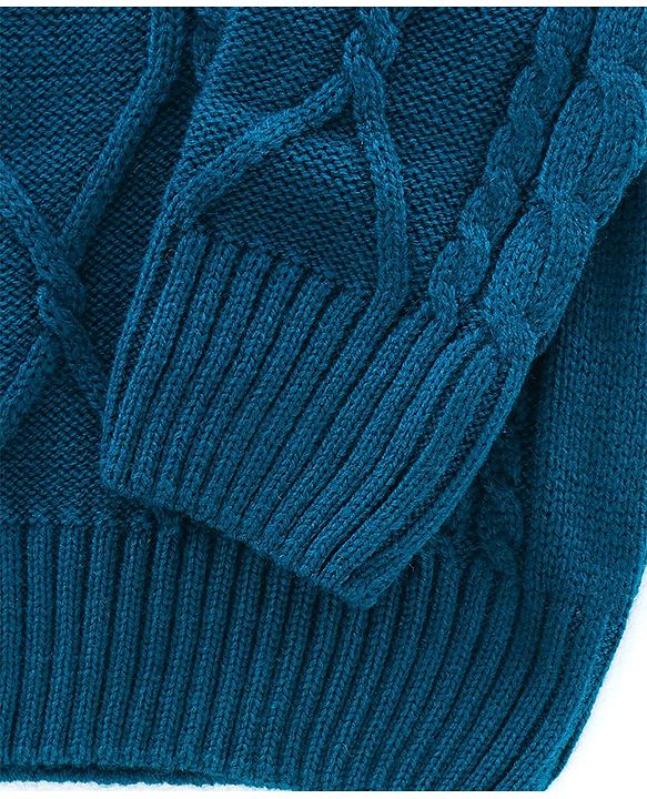 Pine Kids Full Sleeves Pullover Sweater - Navy Blue