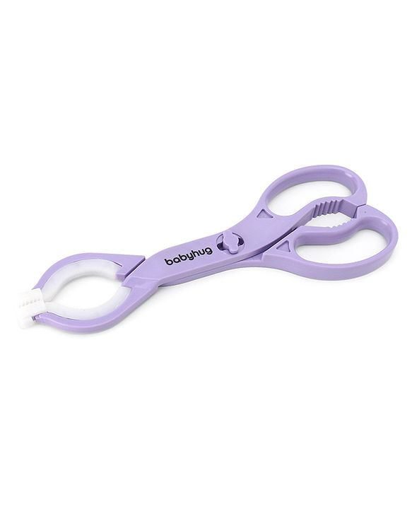 Babyhug Anti-Slip Bottle Tong - Purple