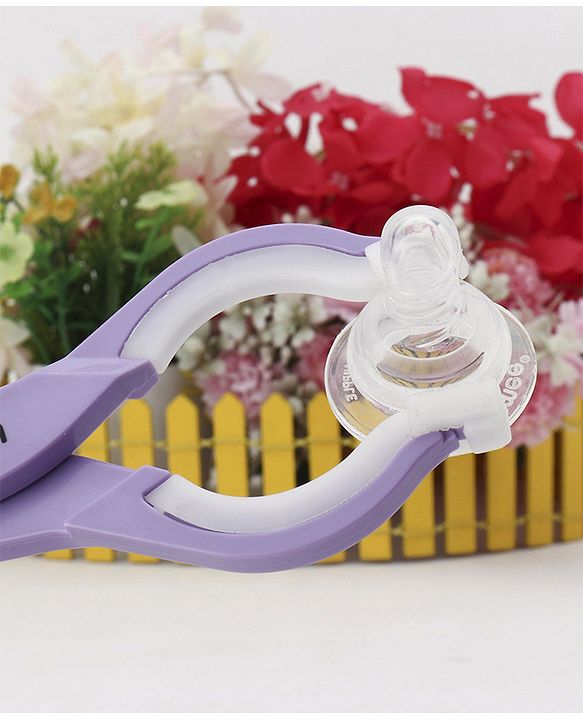 Babyhug Anti-Slip Bottle Tong - Purple