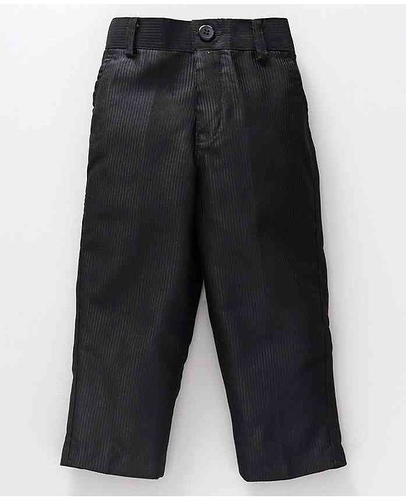 Babyhug 3 Piece Party Suit With Bow Tie - Navy Blue Black