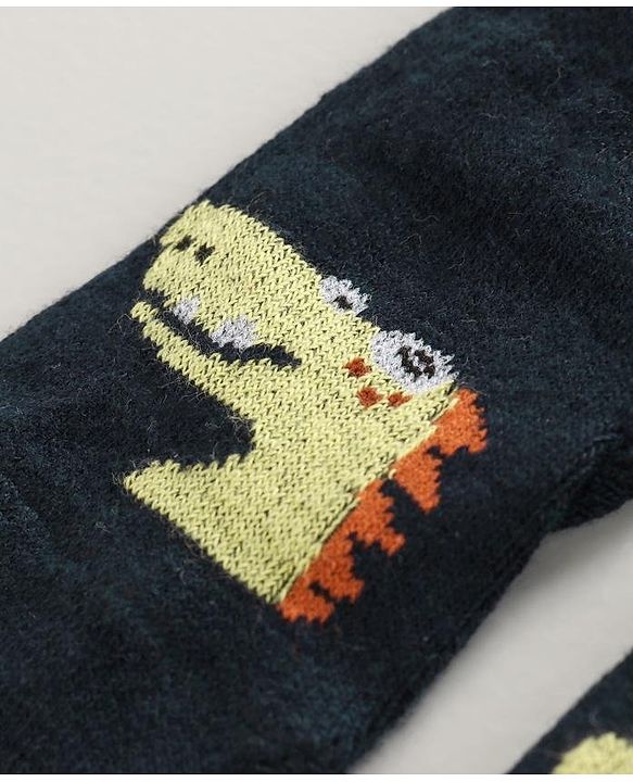 Cute Walk by Babyhug Ankle Length Anti Bacterial Socks Pack of 2 - Navy & Grey