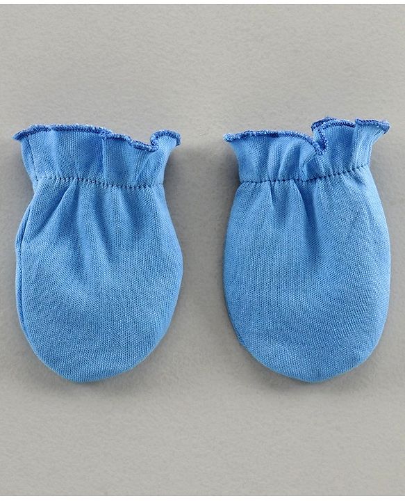 Babyhug 100% Cotton Mitten Set Of 3 - Multicolor