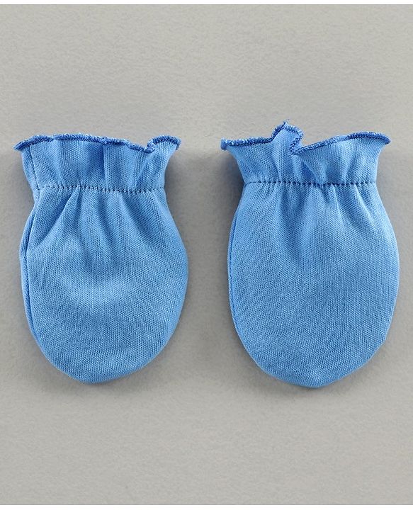 Babyhug 100% Cotton Mitten Set Of 3 - Multicolor