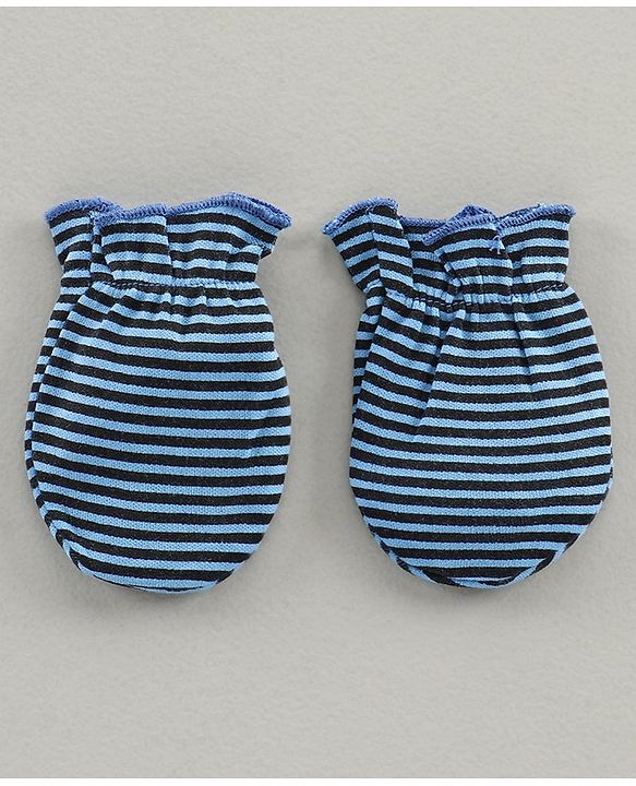 Babyhug 100% Cotton Mitten Set Of 3 - Multicolor