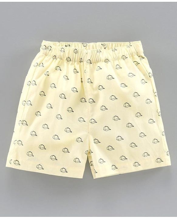 Babyhug 100%  Cotton Boxers Checked & Printed Pack of 3 - Yellow Red Blue