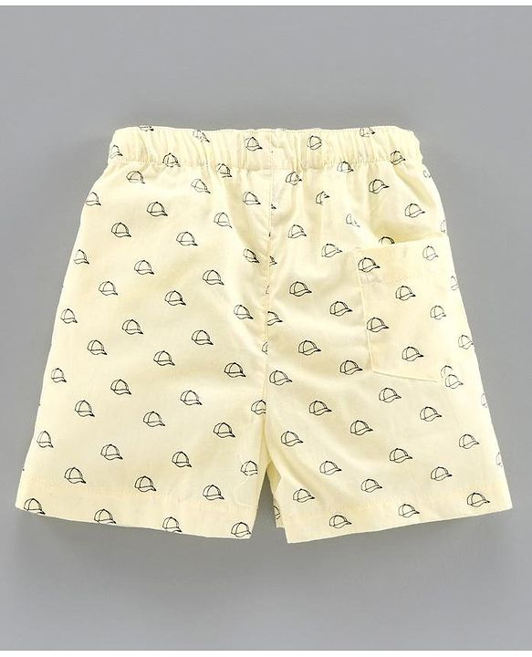 Babyhug 100%  Cotton Boxers Checked & Printed Pack of 3 - Yellow Red Blue