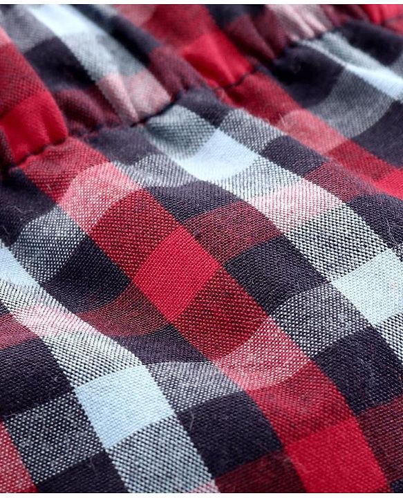 Babyhug 100%  Cotton Boxers Checked & Printed Pack of 3 - Yellow Red Blue