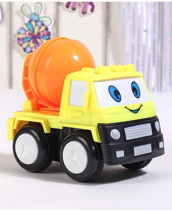 Babyhug Friction Powered Construction Trucks -Pack of 4 | Develops Motor Skills, Color Recognition & Imaginative Play | Multicolor | BIS Certified