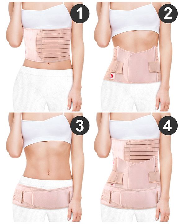 Babyhug 3 in 1 Post Maternity Pelvis Support Belt Large - Beige