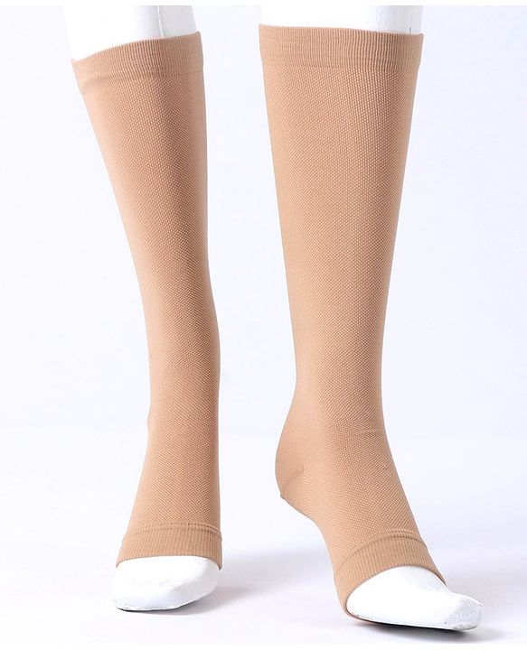 Babyhug Mid Calf Length Maternity Socks - Beige