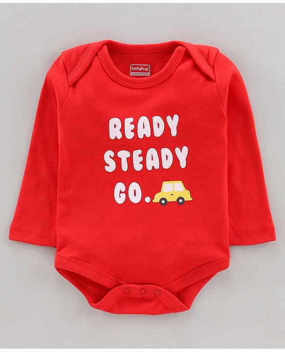 Babyhug 100% Cotton Full Sleeves Onesies Multiprint Pack of 7 - Multicolour
